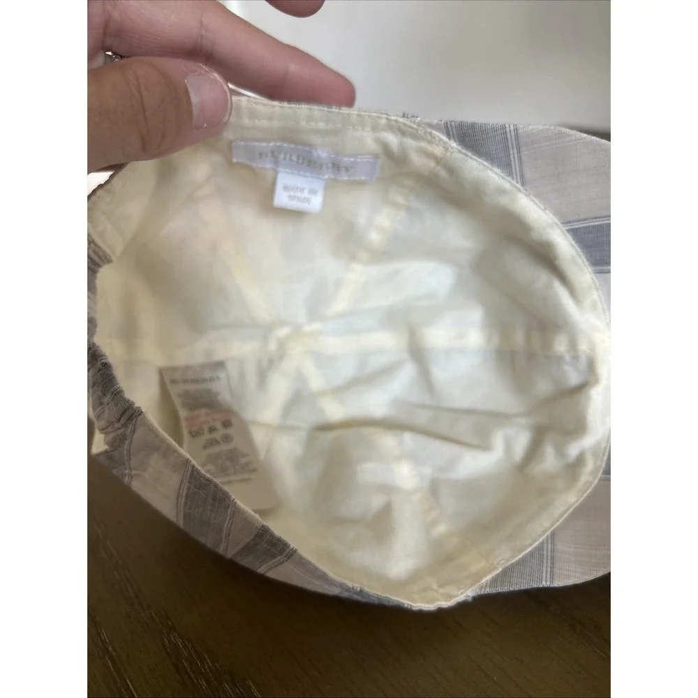 Burberry Baseball Hat‎ Infant Baby Classic Pattern Size 48cm Newborn ADORABLE